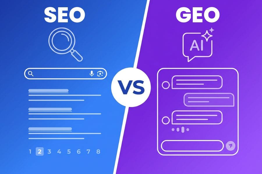 SEO vs GEO comparison Bring Digital Performance