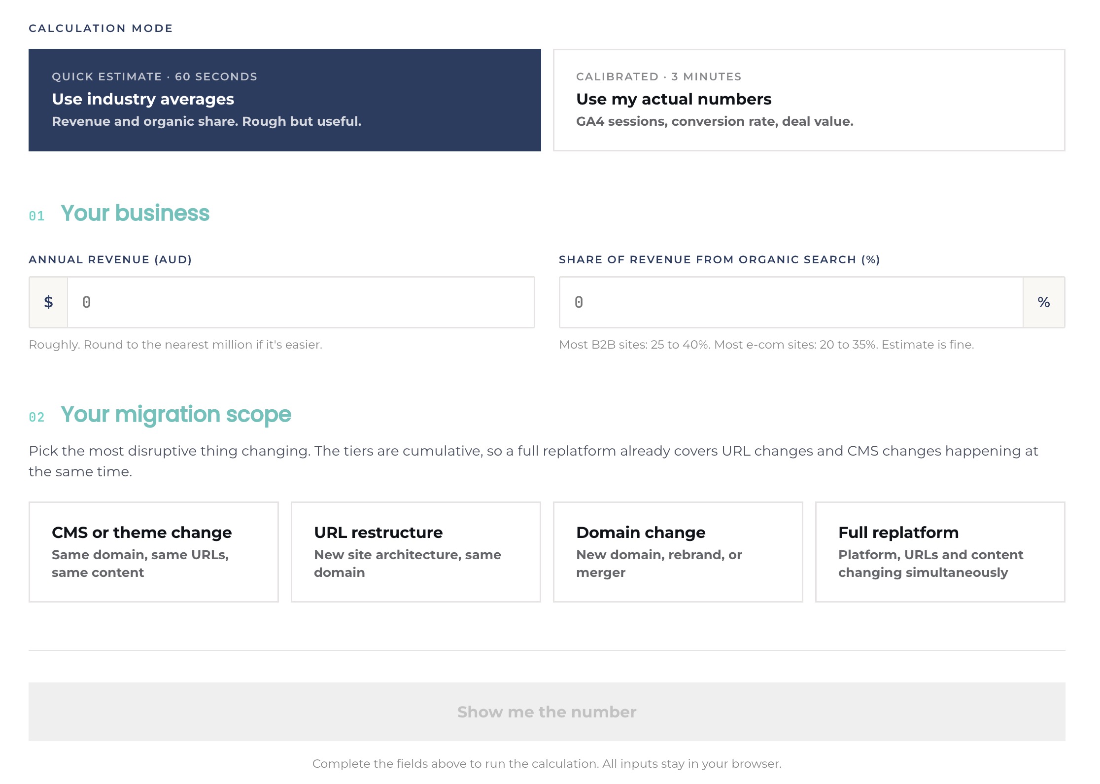 seo migration calculator hero